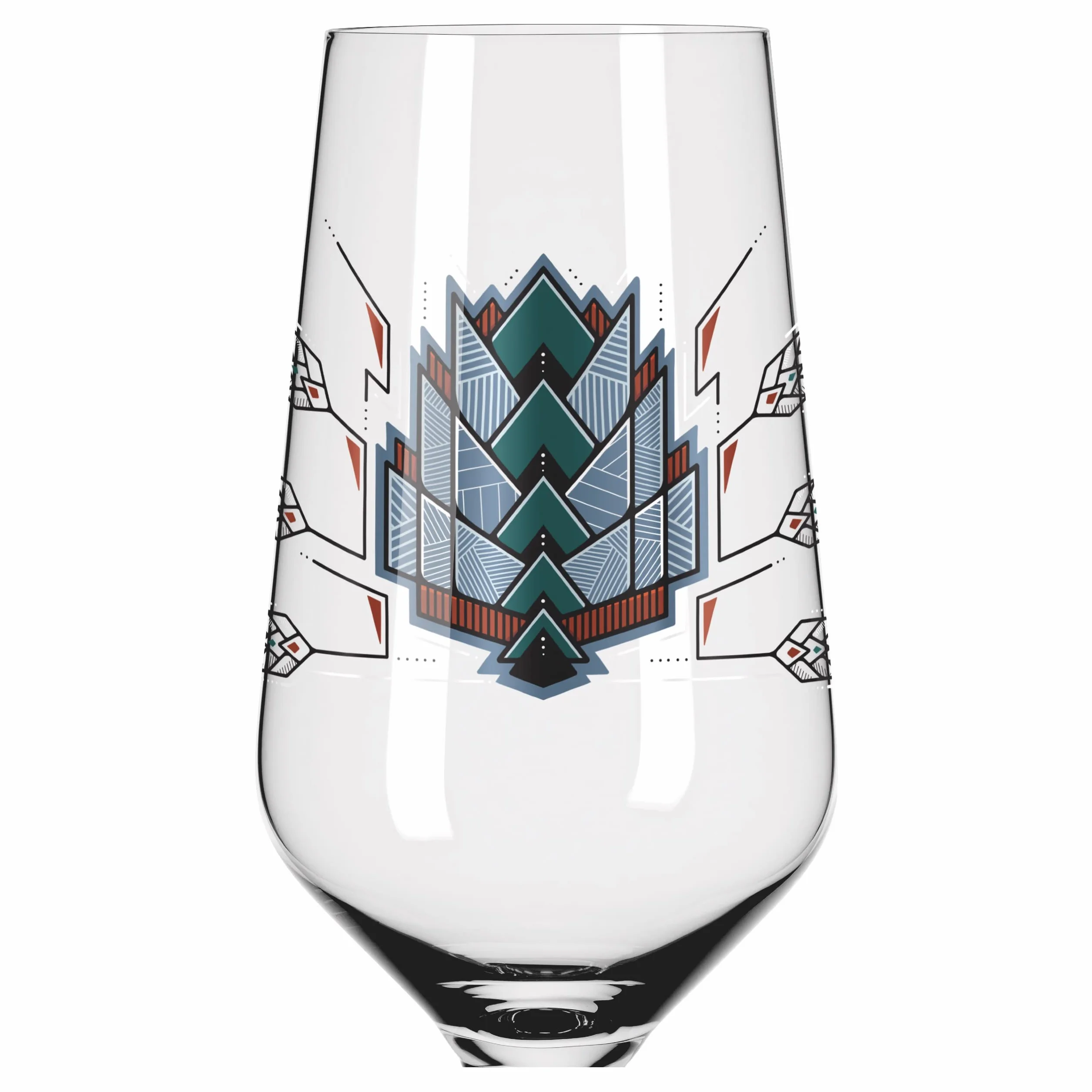 RITZENHOFF 6201001 - Set di 2 bicchieri da birra, 374 ml, con illustrazioni, multicolore Made in Germany