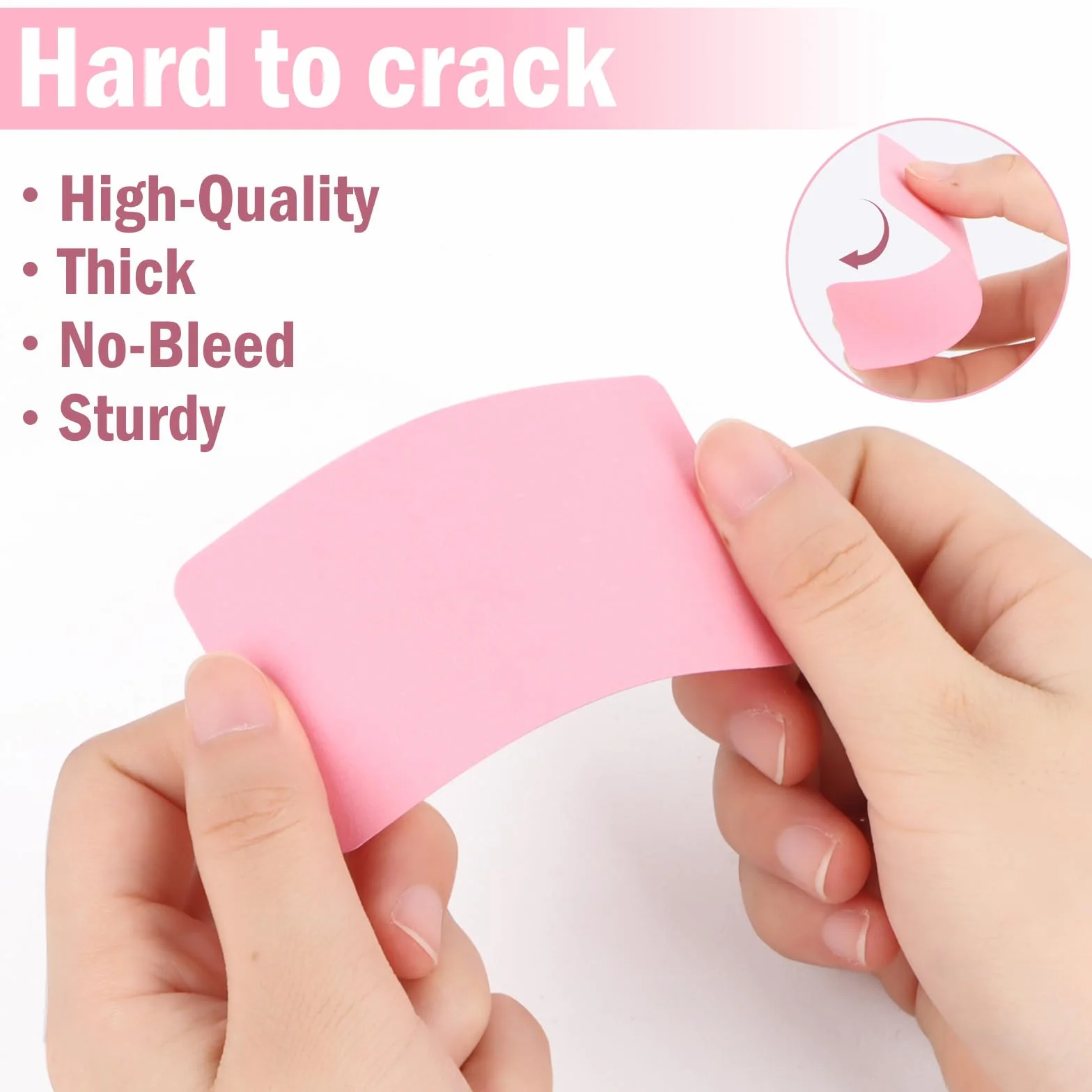 Biglietti di Carta Bianca 600 pezzi, RUNEAY 87 x 49mm Carta Kraft Colorata 6 Colori Biglietti di Comunicazione, Graffiti, Memoria, Carte DIY, Carte Educative vuote per l'apprendimento