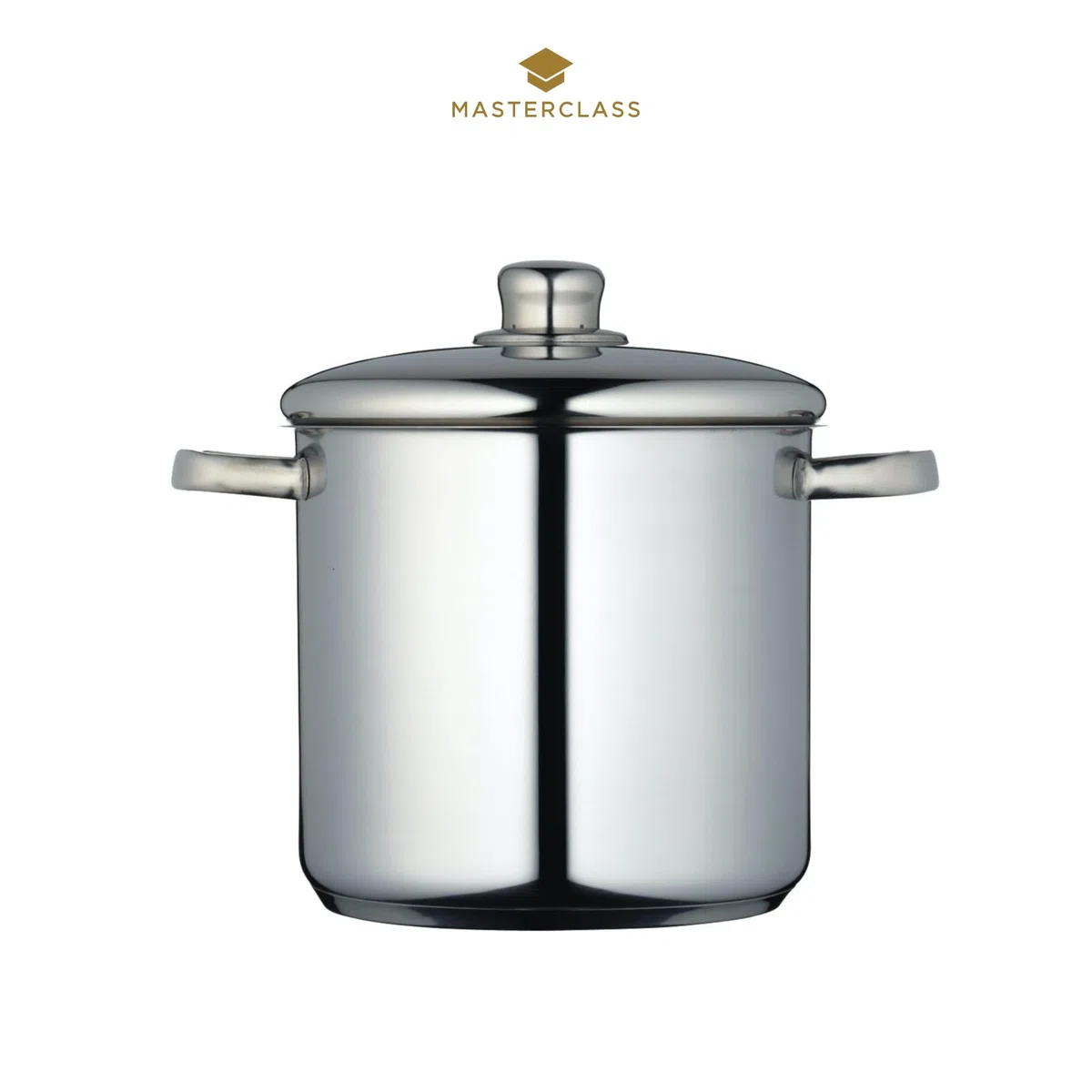 MasterClass Pentolone 7 L con Coperchio in Acciaio Inox Adatto a Induzione, Pentola Pasta, per Bollire Pomodori