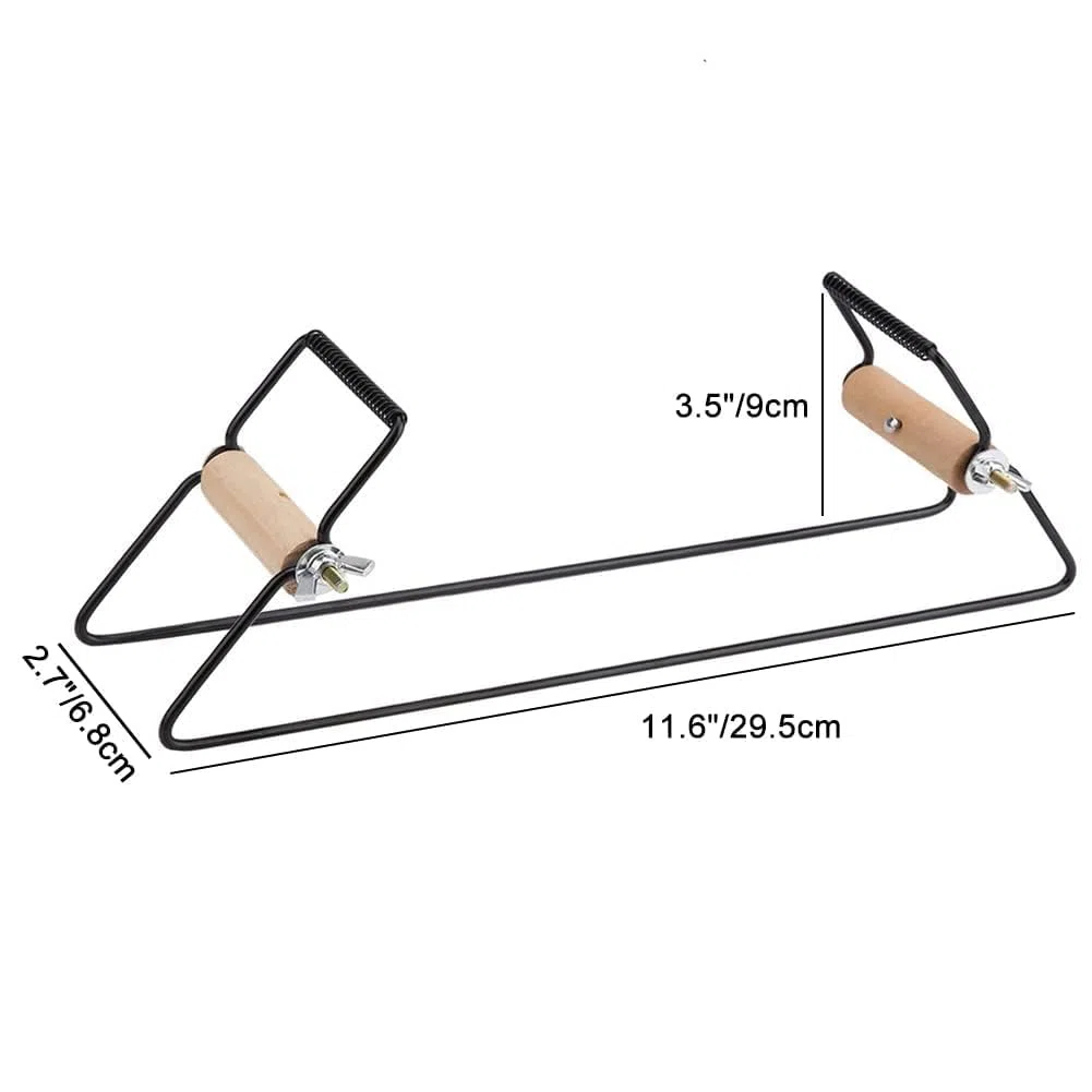 Telaio per Perline - Telaio per Tessitura Perline in Legno in Acciaio Inossidabile Telaio per Gioielli Fai-da-Te Telaio per Perline per Bracciale e Altro (# 1)