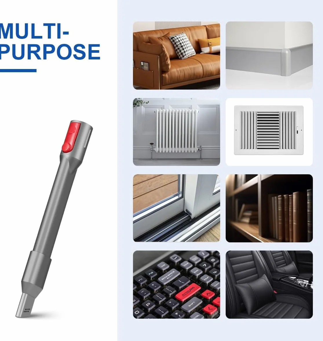 LANMU Bocchetta per aspirapolvere compatibile con aspirapolvere Dyson V15 V12 V11 V10 V8 V7 Gen5 G5 Outsize, con ugello più stretto per fessure difficili da pulire