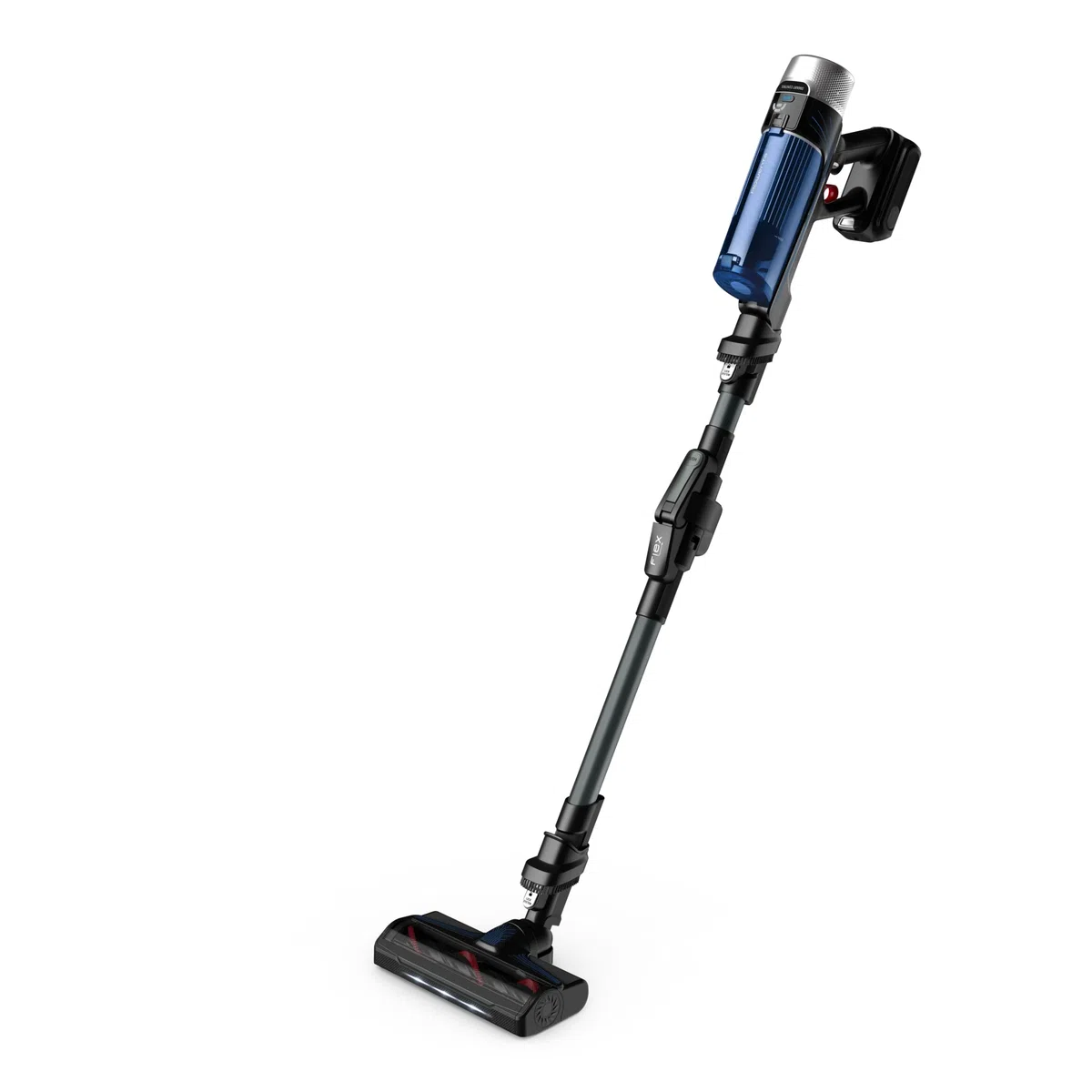 Rowenta X-Force Flex 9.60 Aqua, Aspirapolvere Lavapavimenti, Scopa Elettrica Senza Fili con Regolazione Automatica della Potenza, Filtro Avanzato, Display, Autonomia Fino a 45 Min, 100 AirWatt, RH20C2
