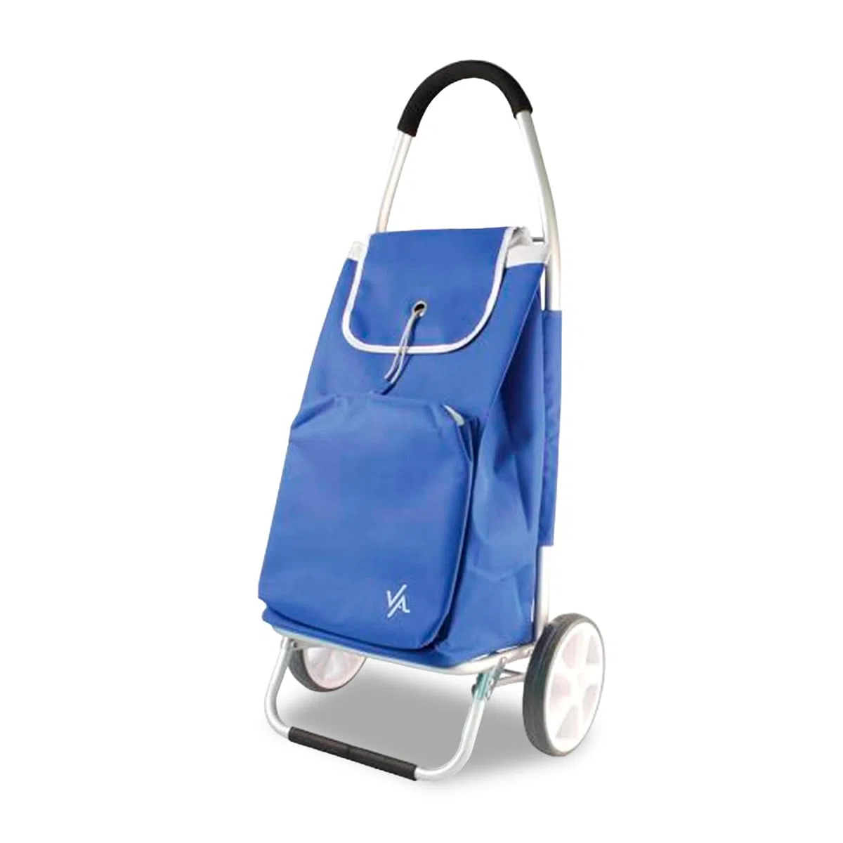 Amig - Carrello della spesa a 2 ruote - Borsa regolabile - Alluminio leggero - Carico massimo 15 kg - Capacità 50 l - Dimensioni: 95 x 45,5 x 12 cm - Colore: Blu
