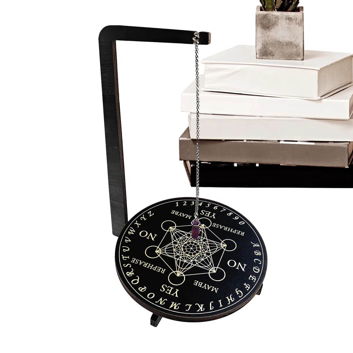 Pendulum Stand - Tavola Di Guida Spirituale Per Pendolo,Accessori Mistici Per Meditazione Pulizia Spirituale Lettura Tarocchi Impostazione Altare