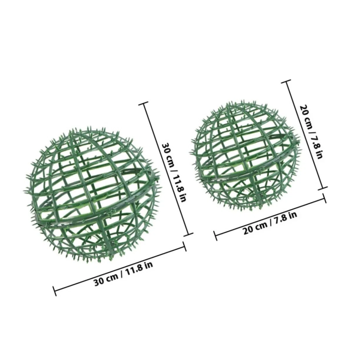 Porta di Artificiale in Plastica Riutilizzabile 2 Pezzi, Resistente e Decorativo per Feste, Giardinaggio, Supporto per Composizioni Floreali