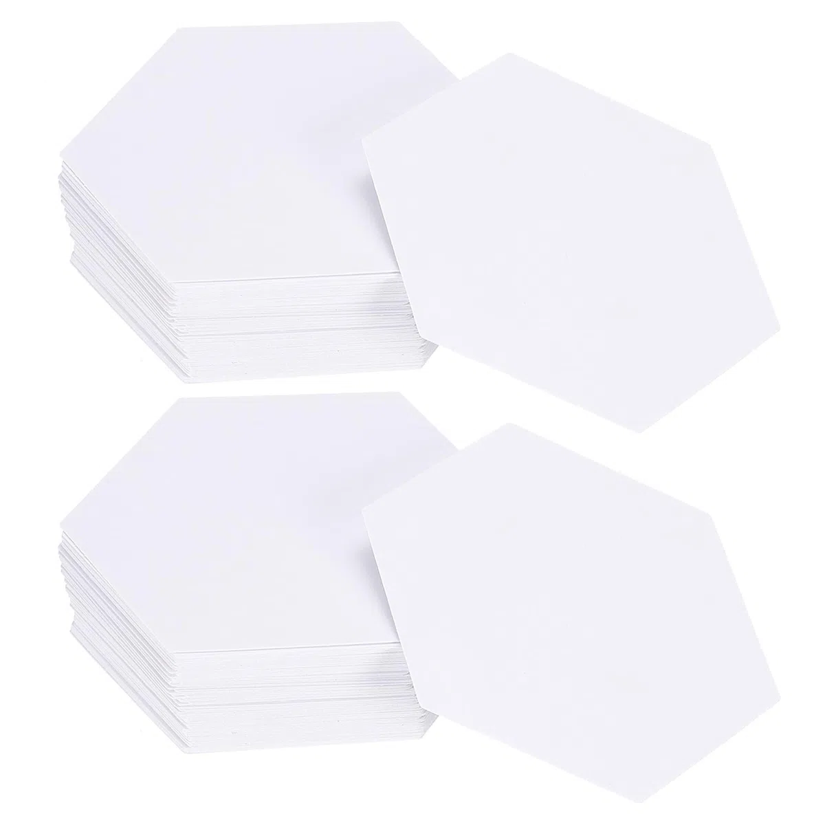 sourcing map 200 pezzi di carta esagonale per trapuntatura, modello inglese da 3,25 cm, pezzi di carta per fondazione, patchwork, trapuntatura, cucito, artigianato fai da te