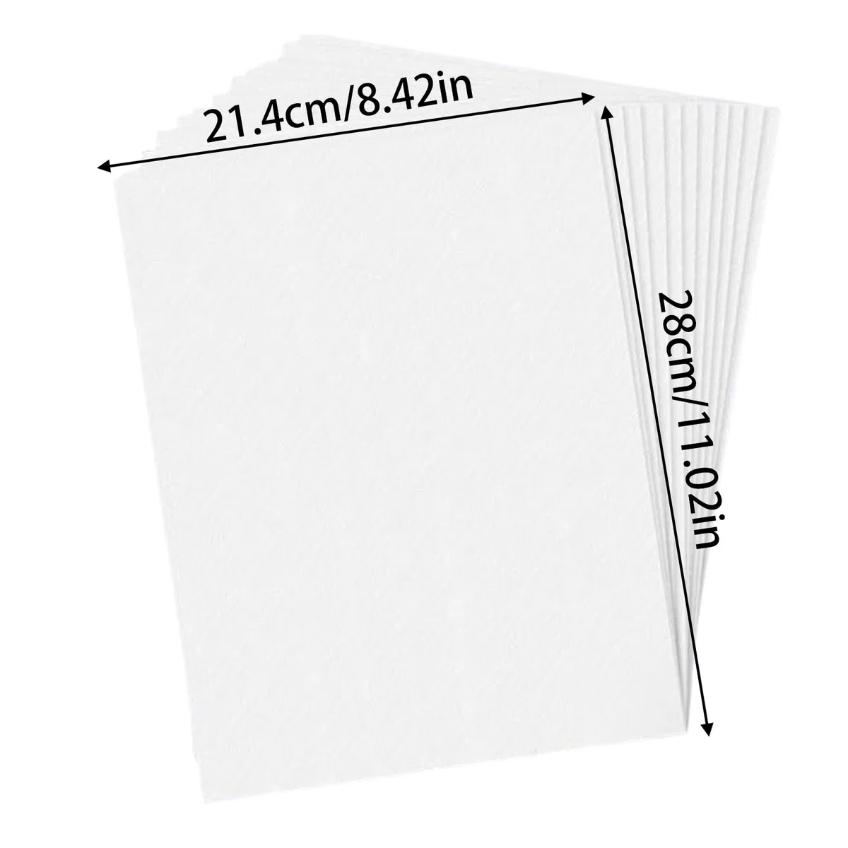 Embroidery Paper, Set of 8 Water Soluble Large Sheets Printable Surfaces Versatile Usage, Embroidery Stabilizer, Sewing Stabilizers for Print or Draw Patterns, 8.43x11.02inches