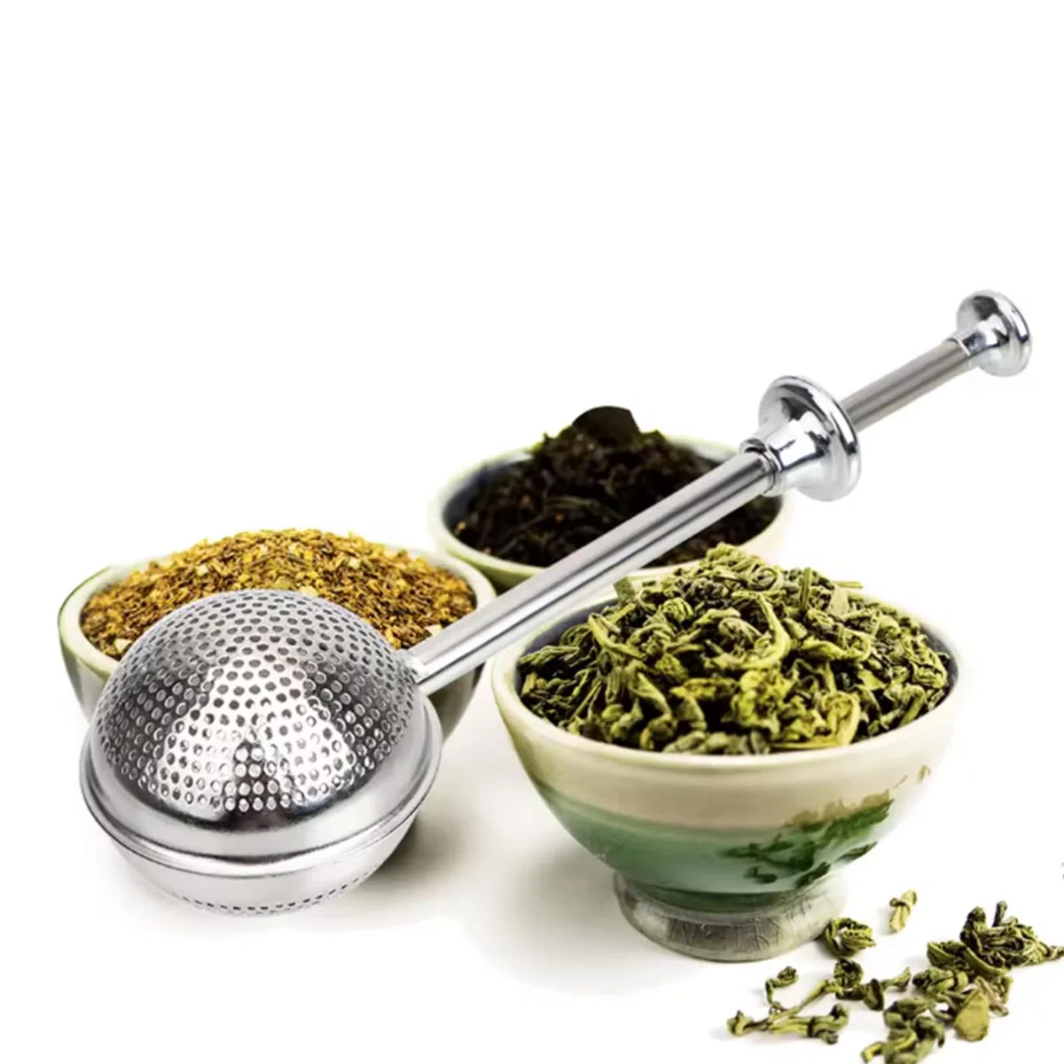 2 Pezzi di Colino da Tè Sfuso, Pinze da Tè, Infusore a Sfera in Acciaio Inossidabile 304, Colino da Tè, Infusore da Tè, Infusore, Adatto per Preparare Il Tè e Cospargere la Polvere Dolcidolci