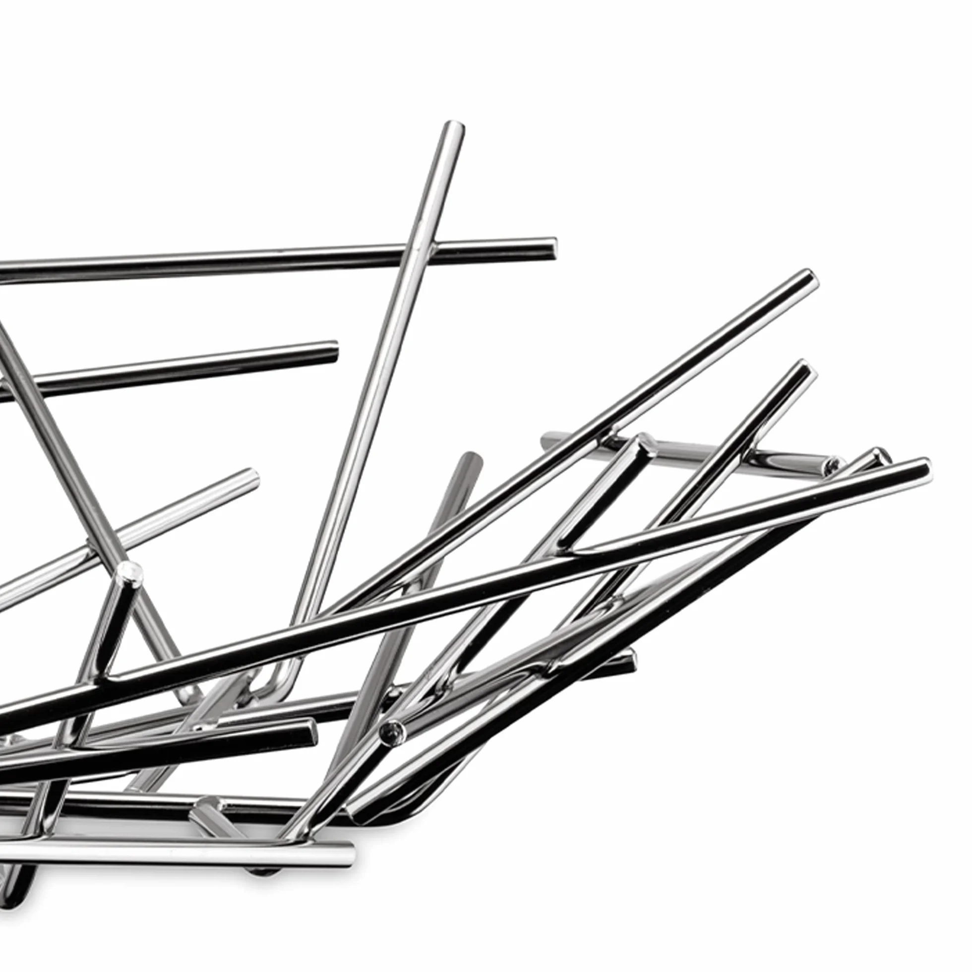 Alessi Blow Up FC02 - Cestino Portafrutta di Design in Acciaio Inossidabile 18/10, Lucido