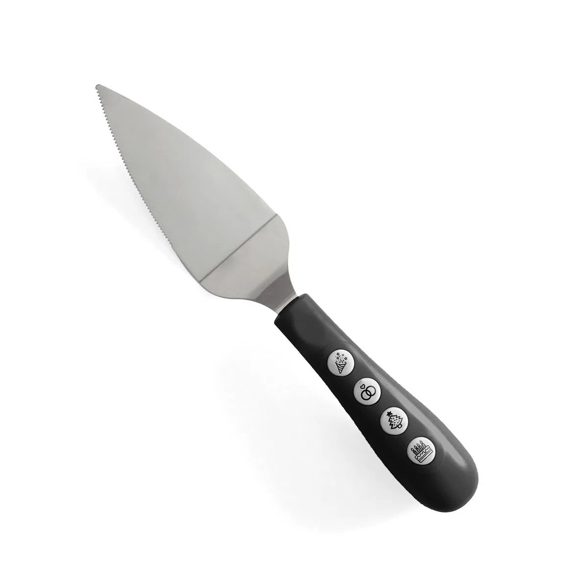 Fisura | Coltello per torta musicale nero