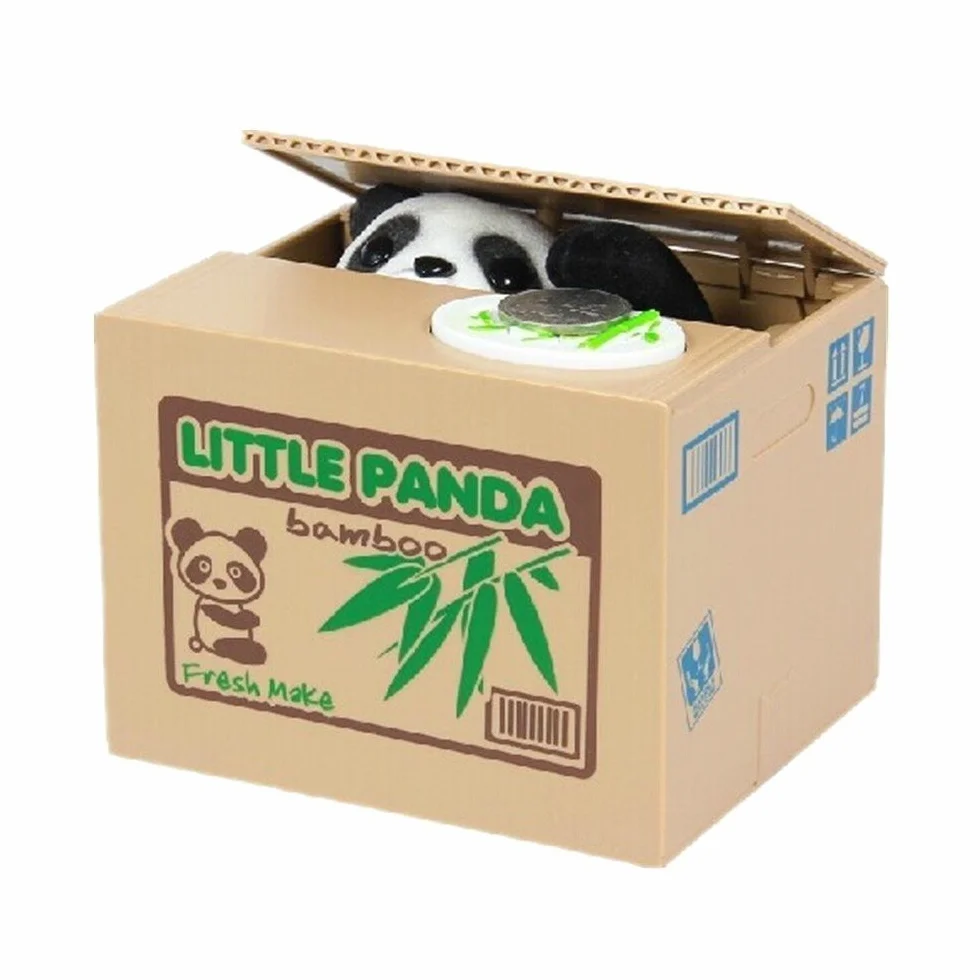 Binnan Creativo Panda Salvadanaio Elettrico Giocattolo Banca