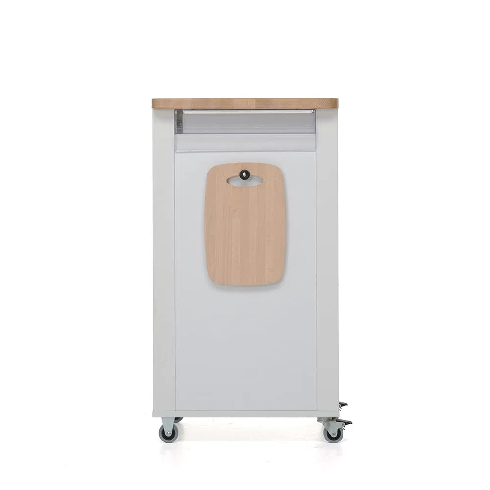 Foppapedretti Bistrot Carrello Cucina, Bianco naturale