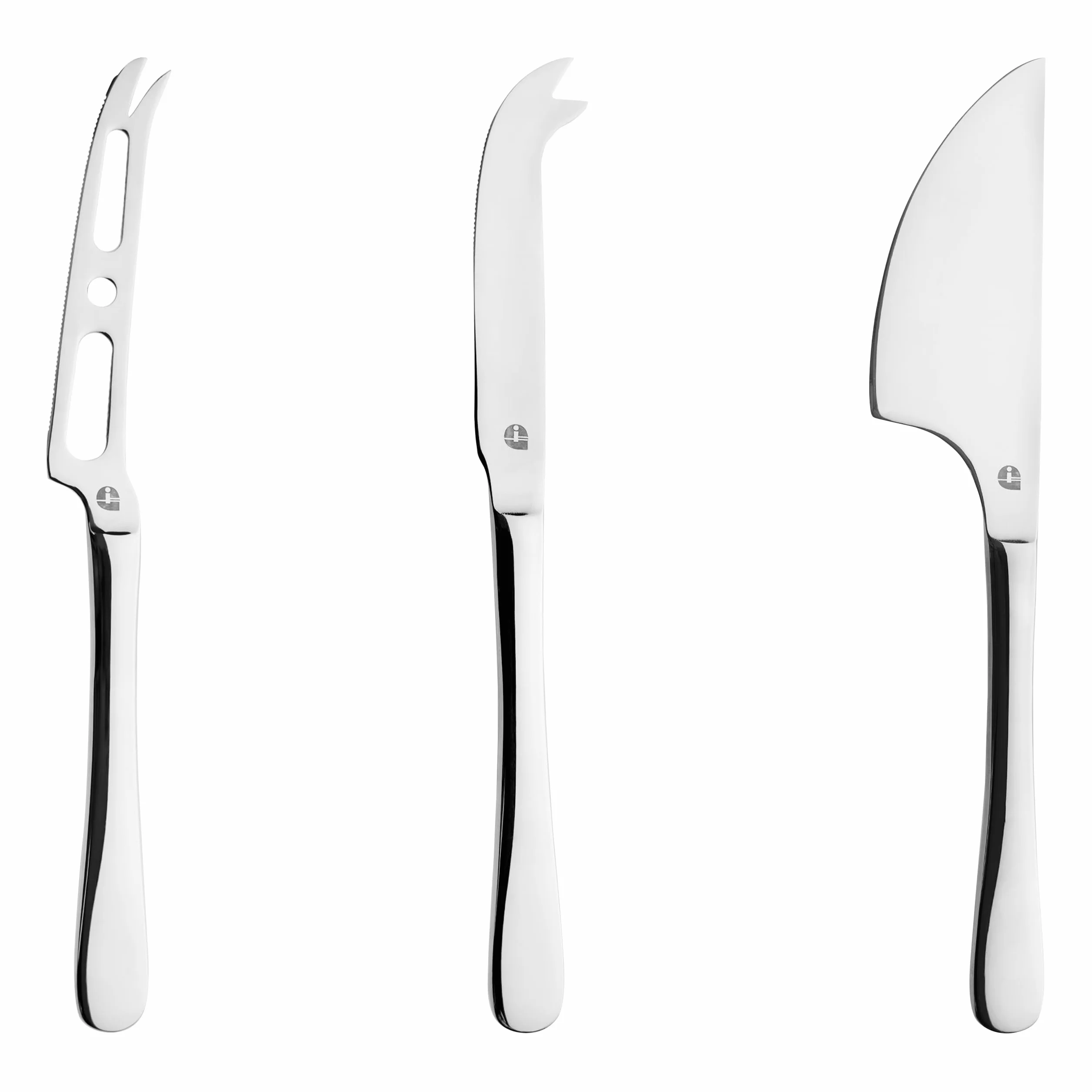 Grunwerg Windsor Carded Set di 3 coltelli da formaggio, acciaio inossidabile 18/0
