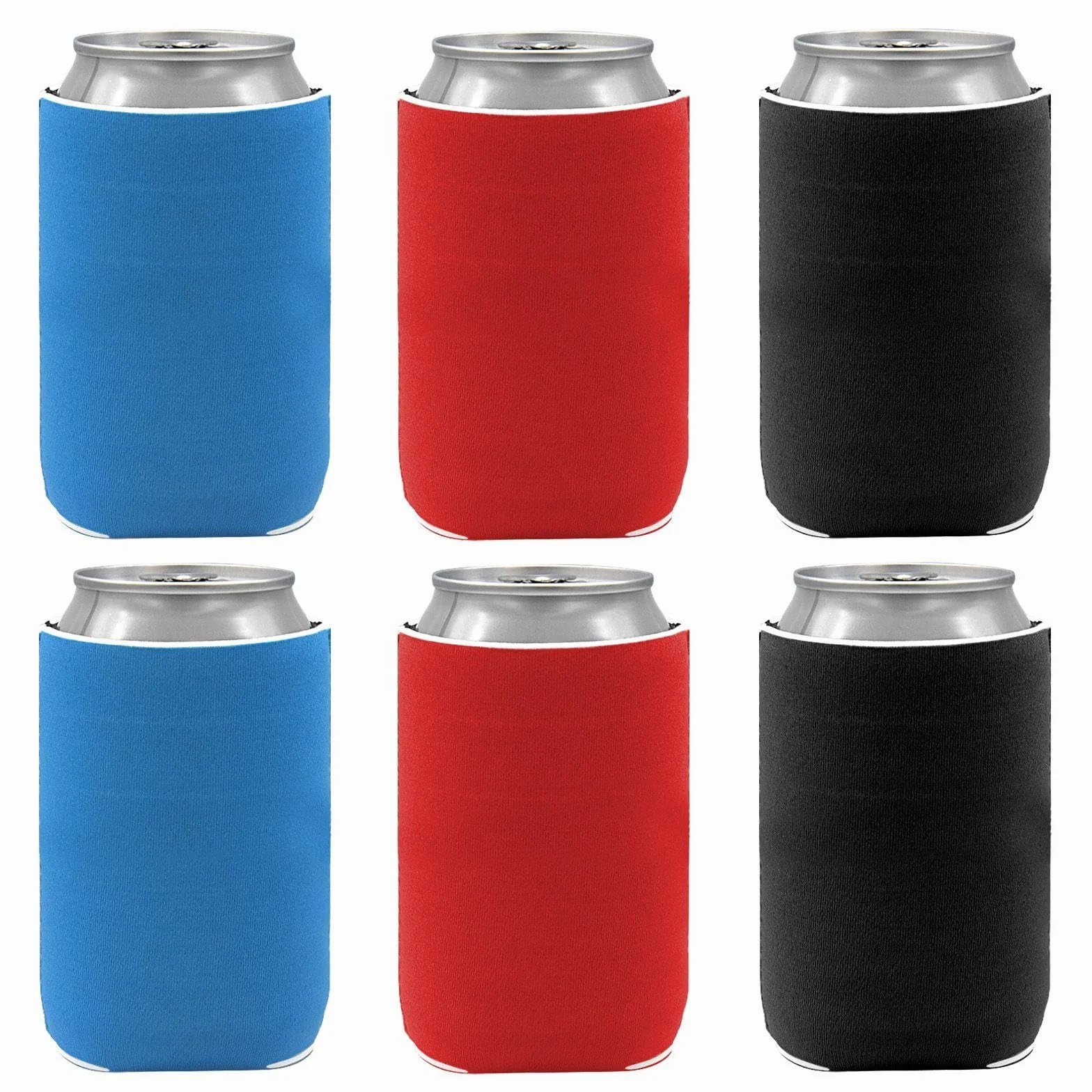 6 Bustine per Bottiglie di Bevande, Contenitori per Lattine di Cola e Birra, Coperchi Refrigeranti, Custodie Universali per Contenitori Termici