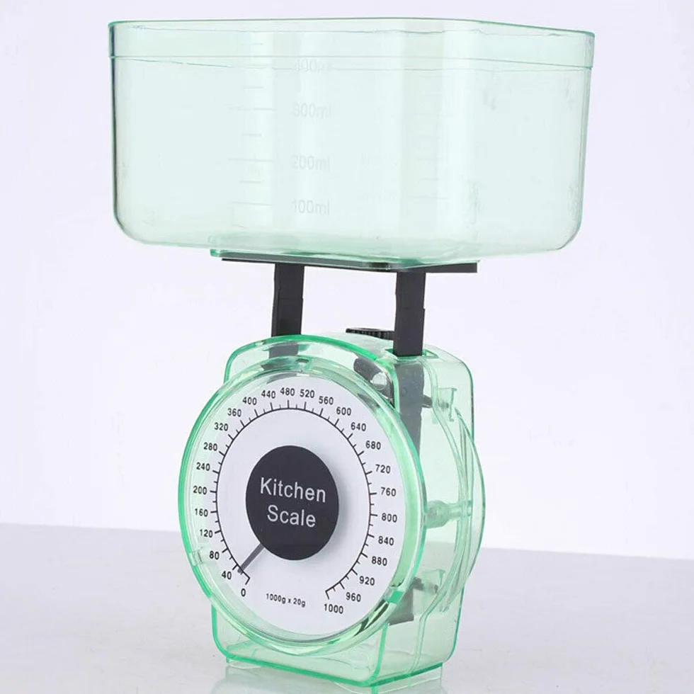 Vogueing - Bilancia meccanica da cucina, 1 kg di capacità, per cottura e cottura (colore casuale)
