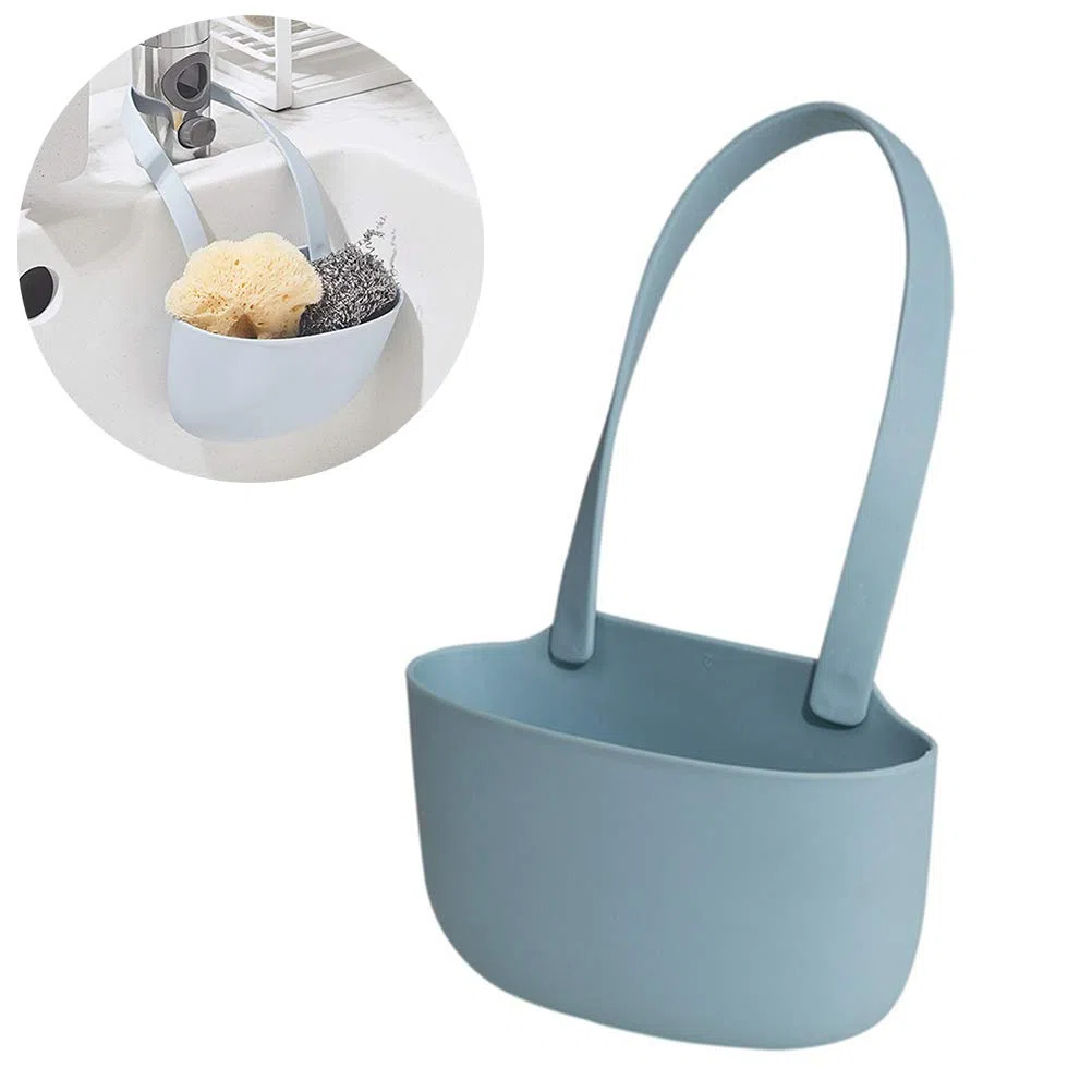 Porta Spugna per Lavello da Cucina, Organizer per Lavello da Porta Spugna per Lavello Appeso per Lavello Organizer per Lavello da (Blu)