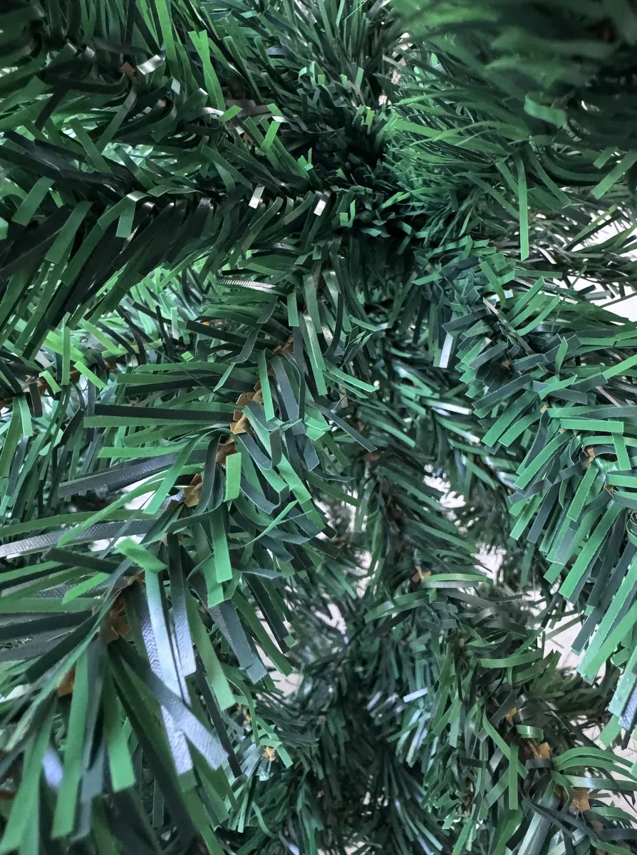 Albero di Natale Effetto Realistico Rami Fissi Apertura ad Ombrello Ignifugo Montaggio Facile (90 cm, Verde Standard)