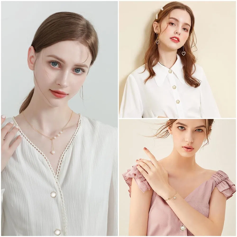 100 Bottoni per Cucito - 10 Stili, Piccoli per Donne e Ragazze - Per Vestiti, Cappotto, Camicia, Decorazione Fai Da Te, Abbigliamento (10-12 mm)
