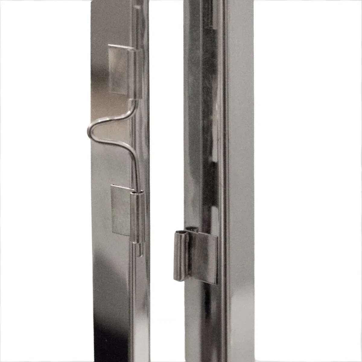Mojawo Elegante set di 3 lanterne XL, altezza 53, 40, 30 cm, in acciaio inox e vetro, con manico, in vetro, portacandela da giardino,
