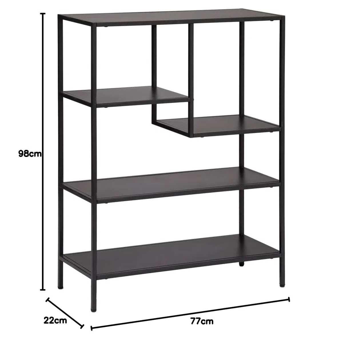 ATMOSPHERA CREATEUR D'INTERIEUR - Scaffale gota in metallo nero 75x100cm