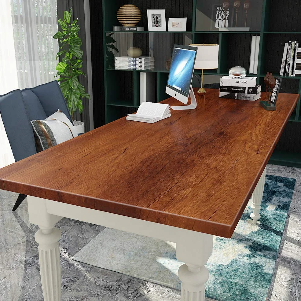 Livelynine 90 x 500cm Grande Carta Adesiva per Mobili Legno Scuro Pellicola Adesiva Legno Noce PVC Rivestimento Rotolo Adesivo per Scrivania Porte Top Cucina Piano Lavoro Tavolo Credenza Armadio Ante