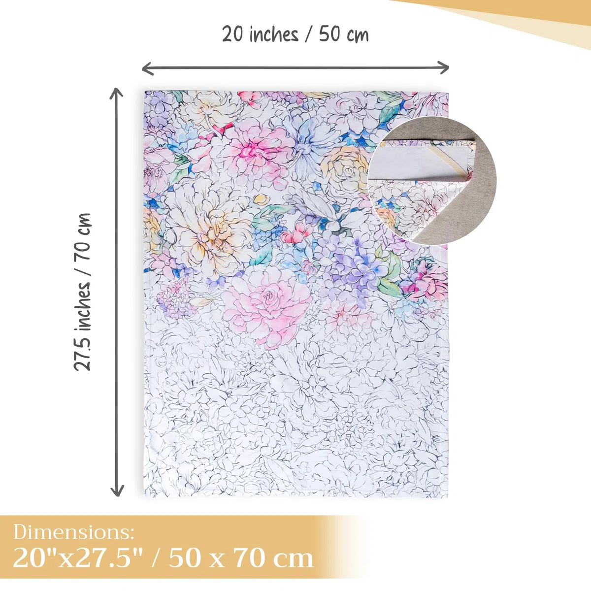 Maison d' Hermine Floral Love 100% cotone, set di 3 asciugamani da cucina Multi-Purpose | Asciugamani da bar | Primavera/Estate (50 cm x 70 cm)