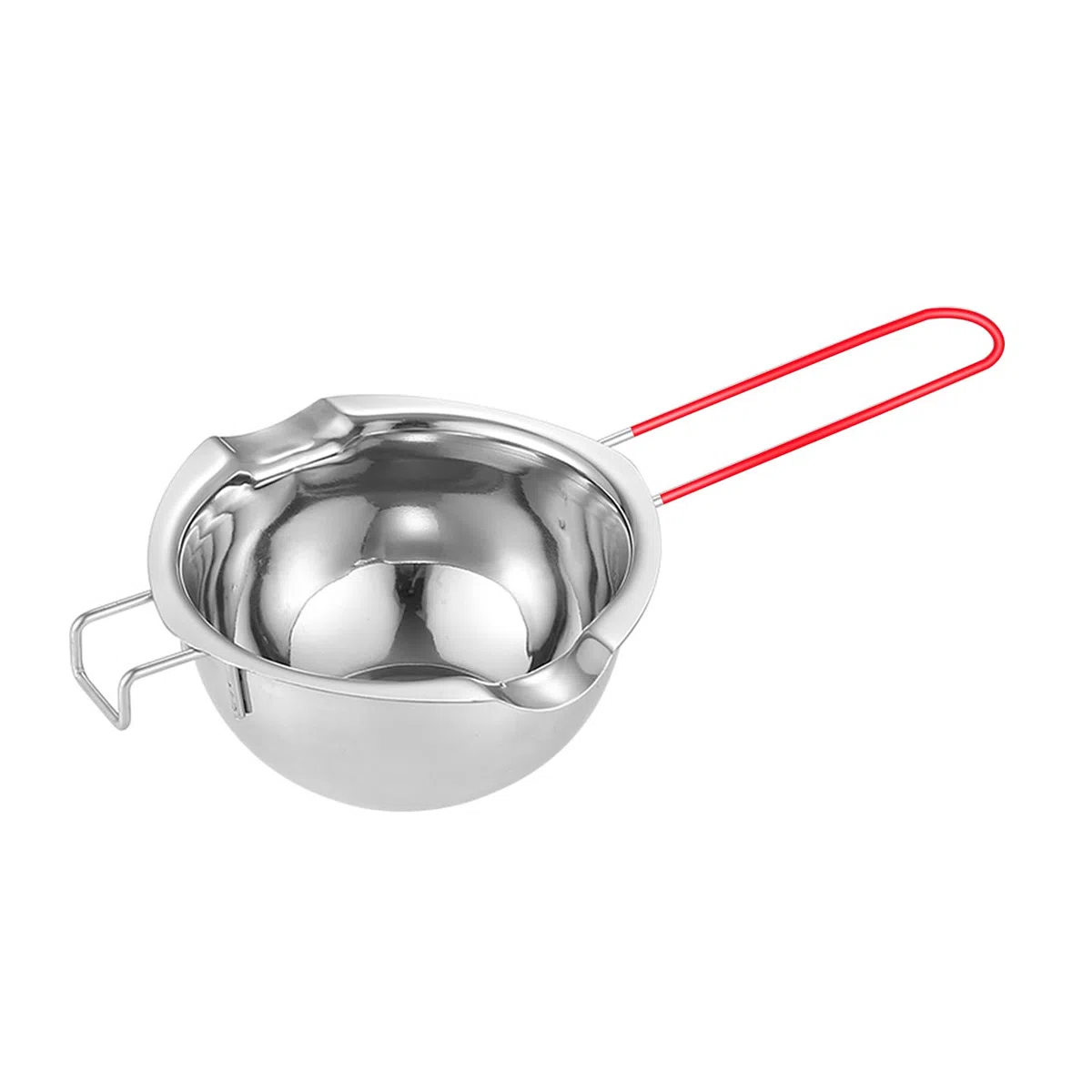 Bagnomaria in Acciaio Inox 400 ml Double Boiler Beccucci con Manico Resistente al Calore Ciotola Pentola per Bagnomaria Cioccolato Sciogliere Formaggio Burro Caramelle