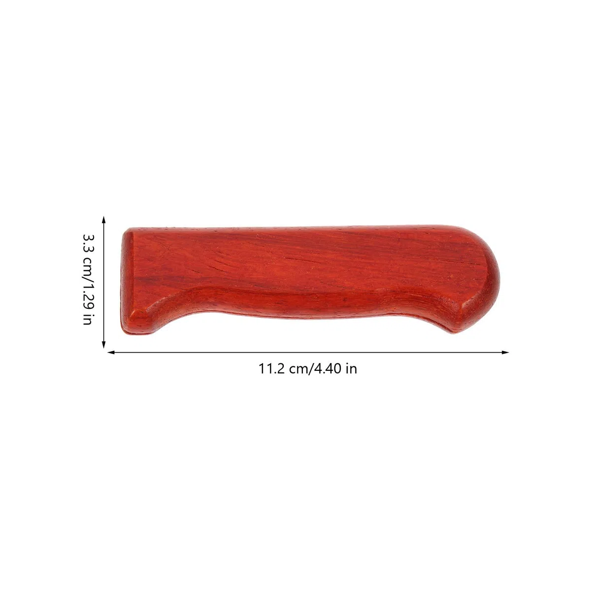Housoutil Manici per Coltelli, Manici per Coltelli Fai Da Te, Manico Non Poroso Coltello Ricambio, Manico in Legno Di Pero Rosso Coltello per Coltello Da Frutta Coltello Da Cucina Coltello Da Burr