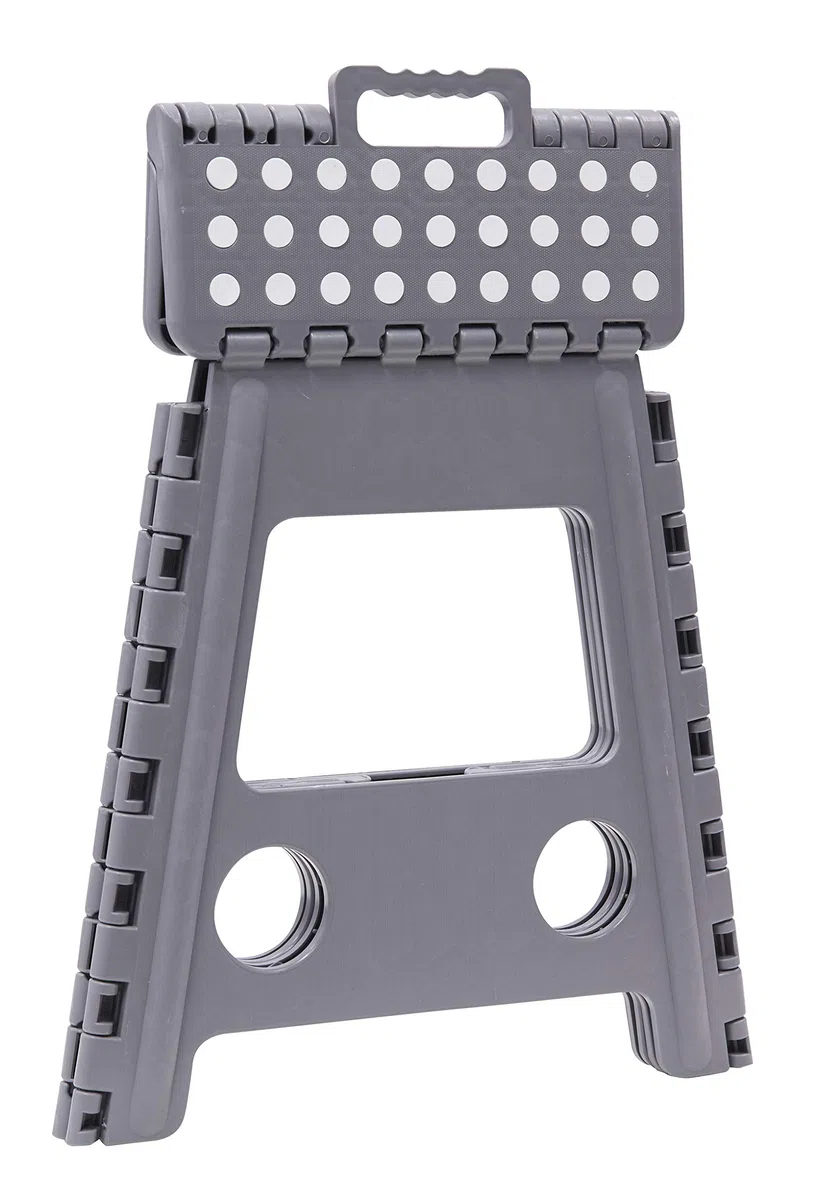 ARREGUI TB39-G Sgabello Pieghevole Multiuso | Sgabello per Adulti o Bambini | Scala Pieghevole | Scalino | Sgabello per cucina, bagno, campeggio | 39 cm di altezza | Storm Grey