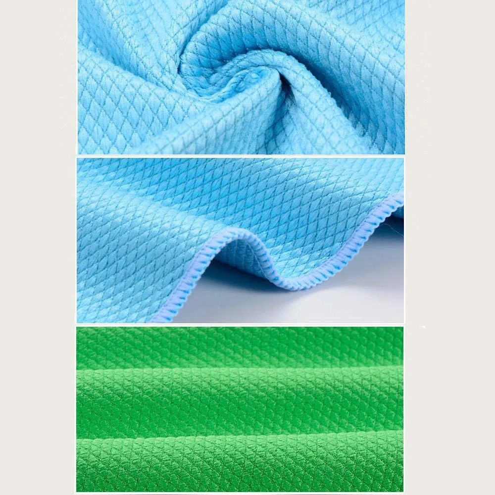 Set da 6 Panni in Microfibra Strofinaccio Cucina Panni di Pulizia Panno Multiuso Adatti per la Pulizia di Casa Cucina Tavoli Specchi Bicchieri Ufficio Bagno Auto, Ultra Assorbente Spolverino 30cmx40cm