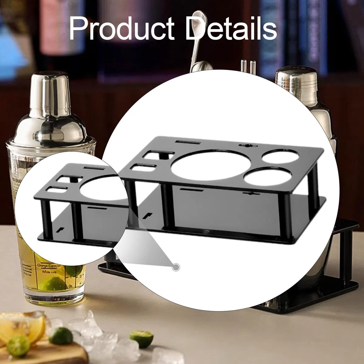 Yajuyi Porta Utensili Da Cocktail, Porta Kit Da Cocktail, Porta Shaker per Cocktail, Set Shaker per Cocktail, Porta Bar, M