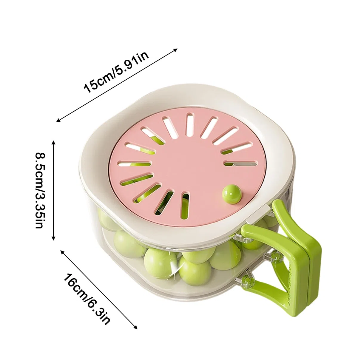 Cesto Lavaggio Verdure - 2 in 1 Multifunzionale con Manico Pieghievole e Coperchio per la Casa,Lavaggio Frutta E Verdura,Per Casa Picnic Insalata Frutti Di Bosco Preparazione Cottura