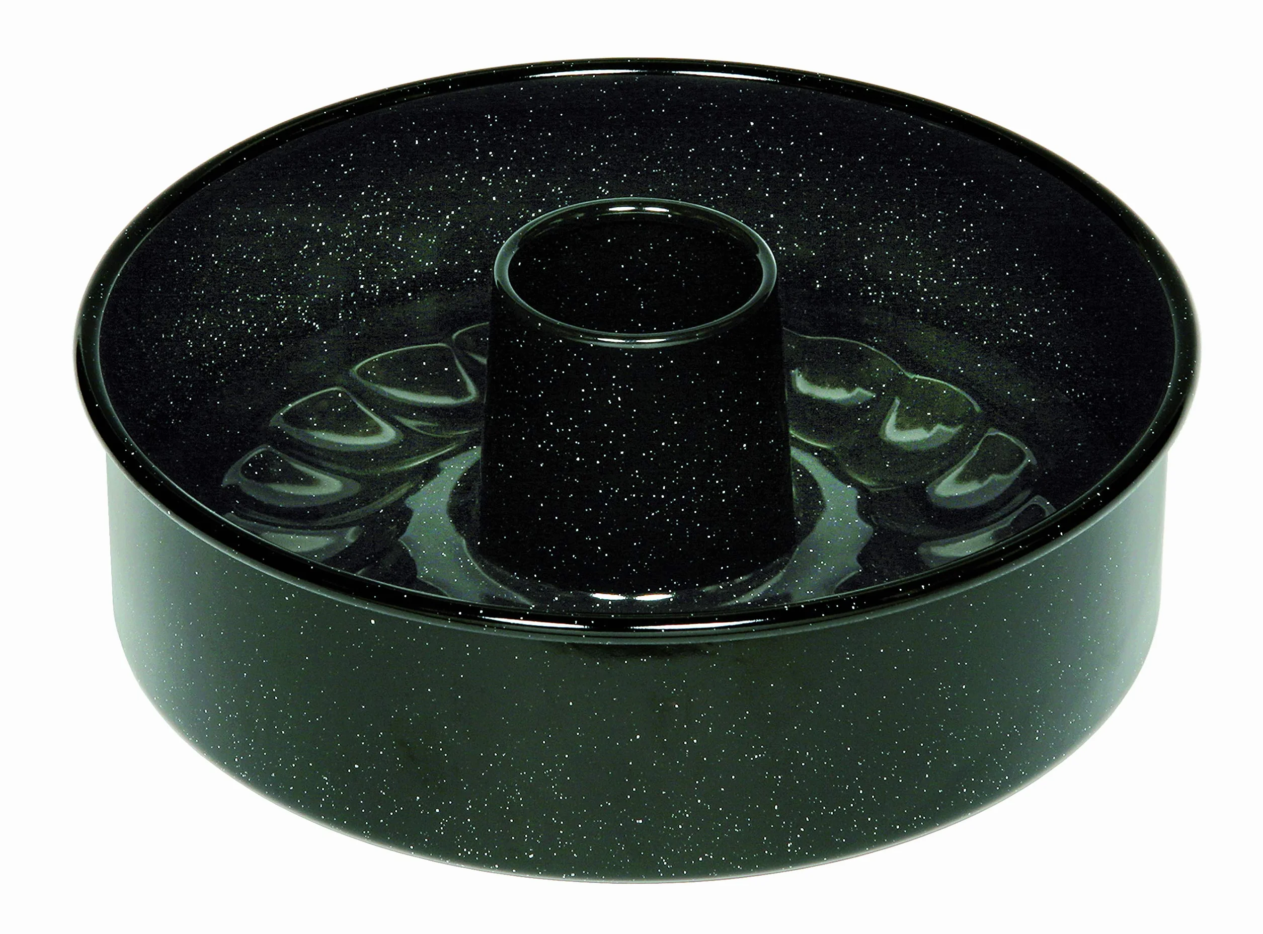 Riess, 0485-022, tortiera, 26 cm, 3 pezzi, CLASSIC - STAMPI DA FORNO, altezza 8,0 cm, pasticceri professionisti, stampo da forno, smaltato, nero, con fondo tubolare, induzione, smaltato