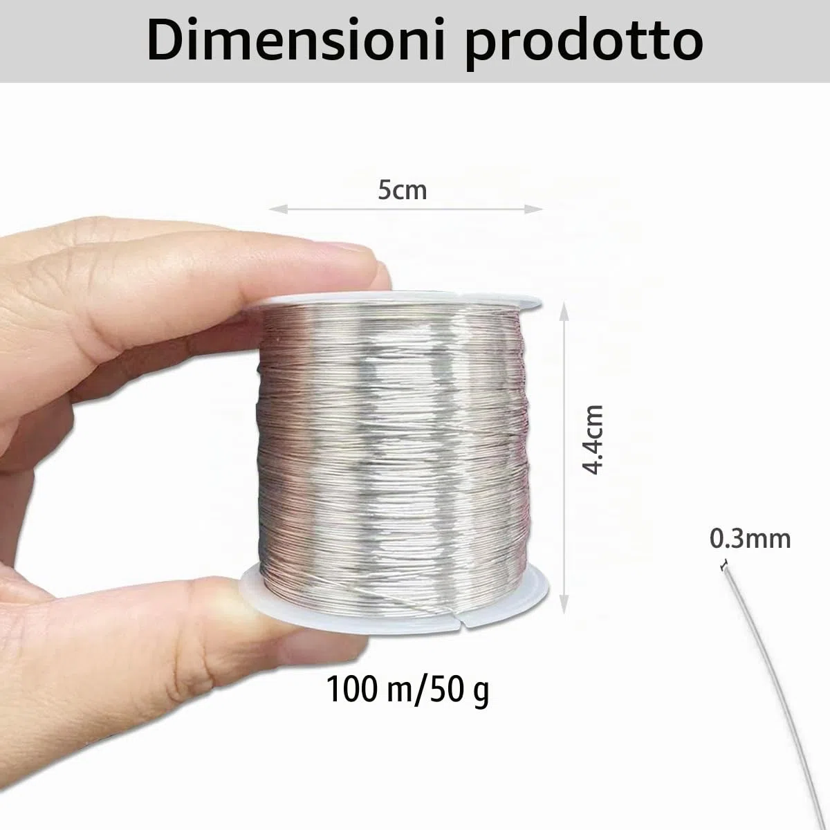 4 Rotoli Filo Metallico per Bigiotteria 0.3mm X 100M, Filo di Rame per Gioielli,Oro/Argento/Oro rosa/Rame,Fili Metallici per Uncinetto Metallico,Bracciali,Anelli,Orecchini,Artigianato Fai Da Te