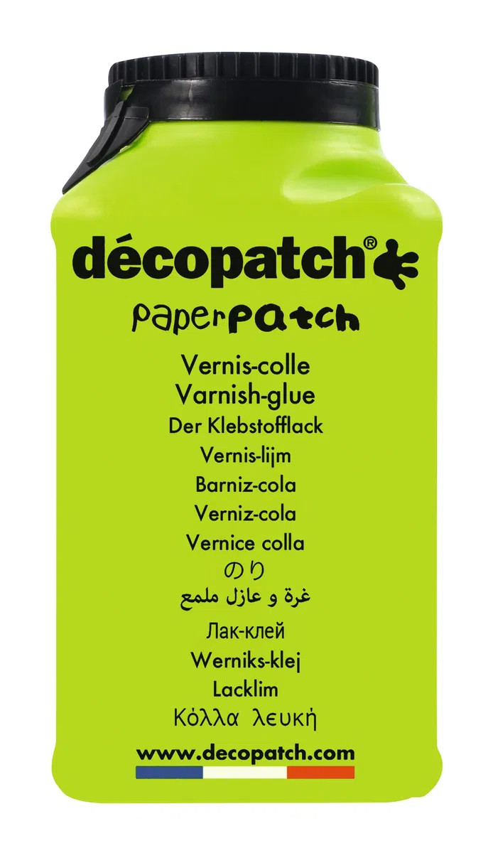 Decopatch PP300AO - Un vasetto di colla vernice PaperPatch 300g