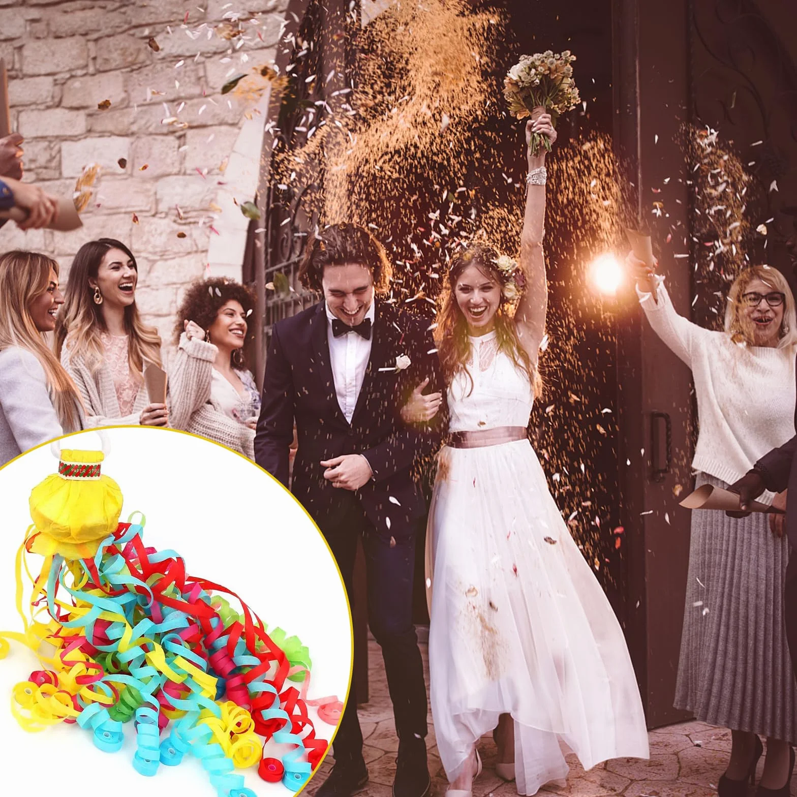 20 pezzi bombe stelle filanti: TOATELU stelle filanti da lanciare, coriandoli, stelle filanti a mano, stelle filanti, compleanni, Capodanno, compleanni, matrimoni, feste