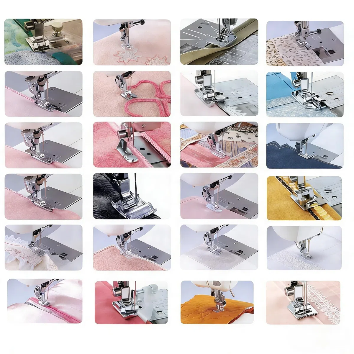 Set di Piedini Per Macchine da Cucire, 62 Pezzi Per Uso Domestico, Multifunzionali, Parti di Macchine da Cucire Per Brother, Babylock, Singer, Elna, Toyota