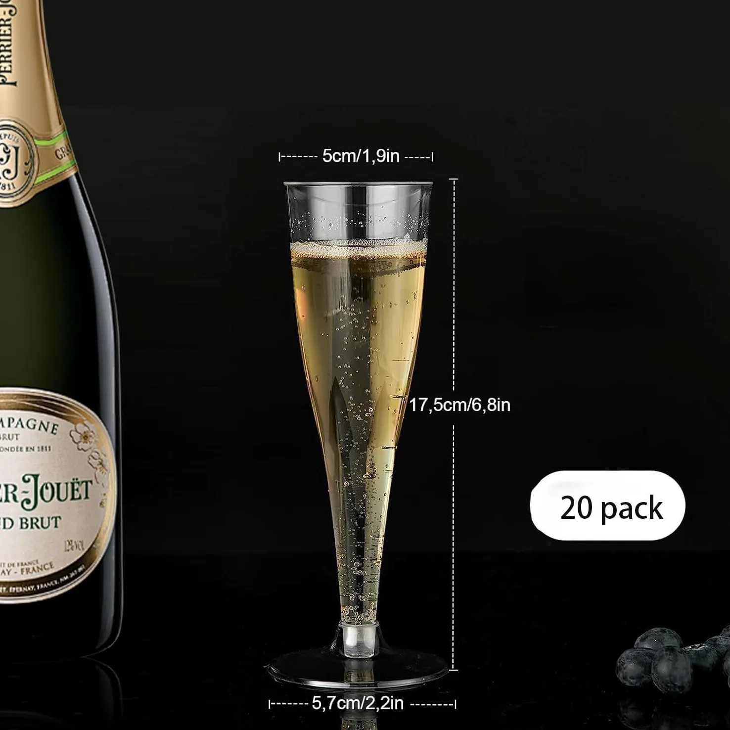 Calici da champagne,bicchieri da champagne 150ml,bicchieri da champagne trasparenti,riutilizzabili,flute da champagne,bicchieri da champagne,per matrimoni,compleanni e feste (trasparente)