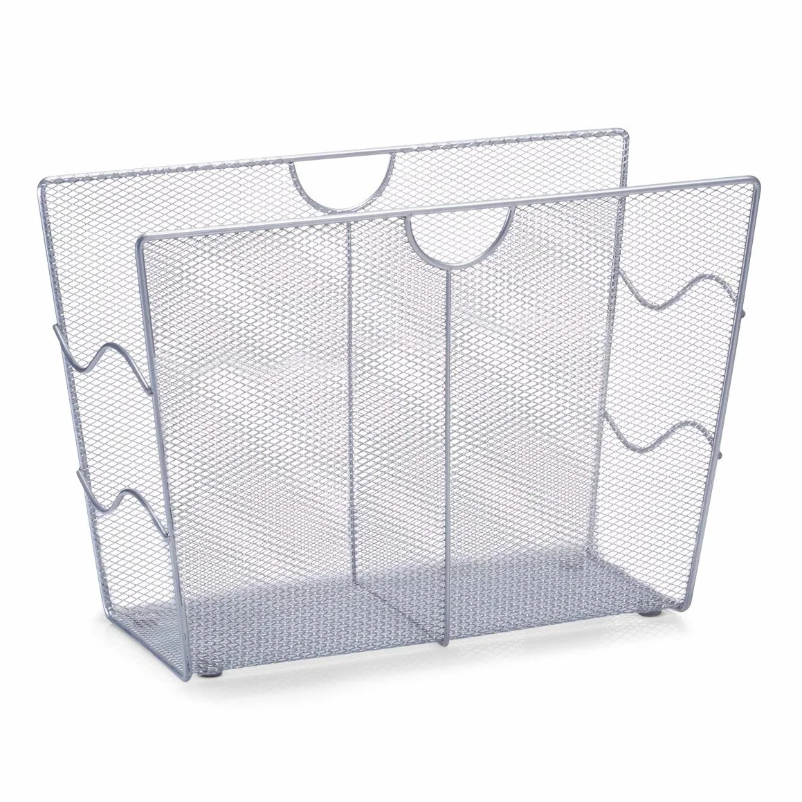 Zeller 17718 Portariviste, Metallo, Argento, 39x17.5x27 cm