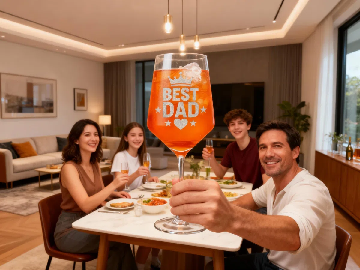 Valhalla Exoda 1x bicchiere da vino incisione miglior padre 350ml lavabile in lavastoviglie per serate tranquille e feste con incisione precisa per ricordi duraturi