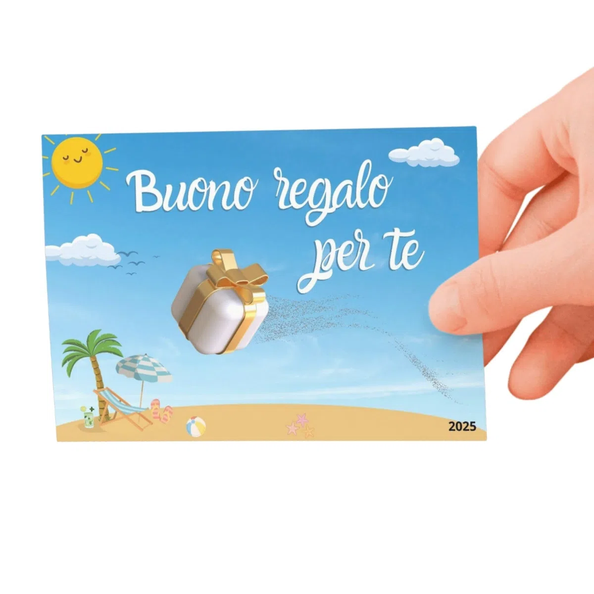 50 Buoni regalo coupon voucher idea originale da compilare per negozi di ogni tipologia formato cm 15x10,5 in cartoncino plastificato gift card SUMMER
