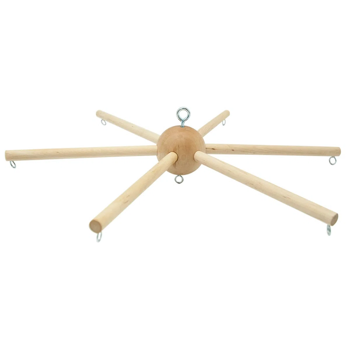 Appendiabiti Mobile per Culla Campanelli Eolici a Sei Gambe Appendiabiti Mobile in Legno per Cellulari da Soffitto per Camera da Letto del Bambino Decorazione Giocattolo Regalo