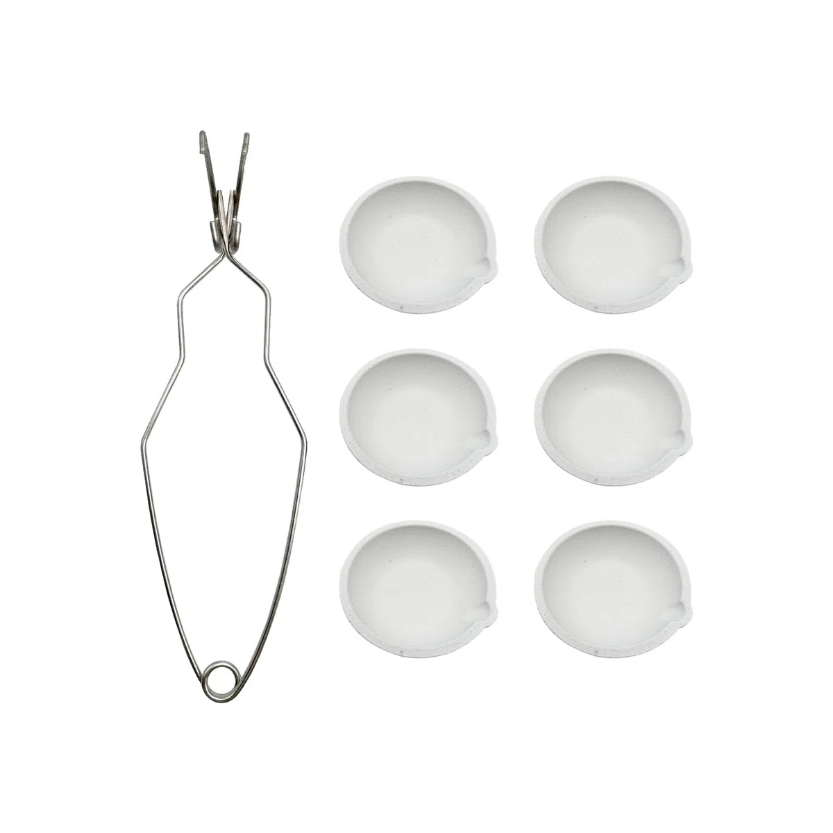 Set di attrezzature per crogiolo in metallo con piatti antiurto per gioiellieri professionisti artigiani oro argento forno intrattabile
