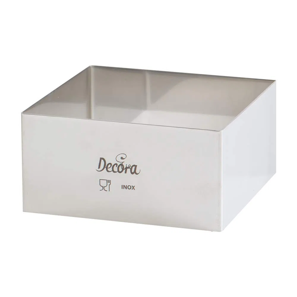 Decora 0063796 Quadrato Inox 20 X 20 X H 4,5 Cm