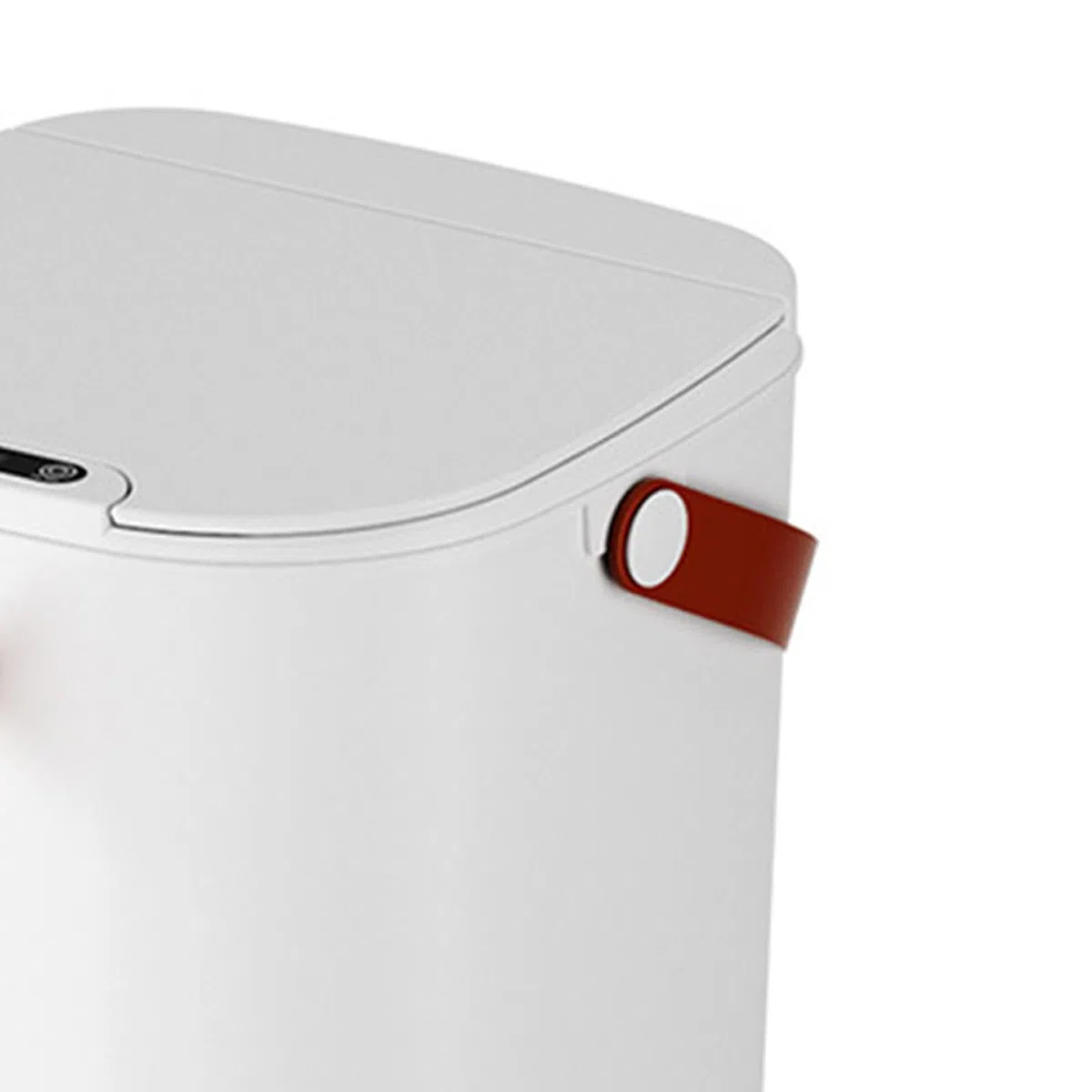 Tyenaza Pattumiera da bagno con sensore di movimento automatico con coperchio, pattumiera touchless a induzione da 20 litri per bagno (White)