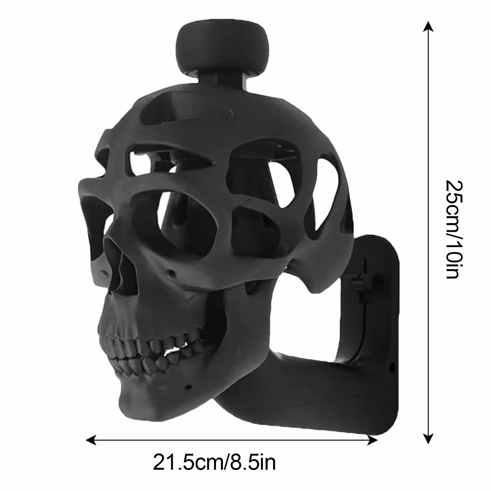 Supporto per casco da moto a forma di teschio, espositore da parete, decorazione domestica