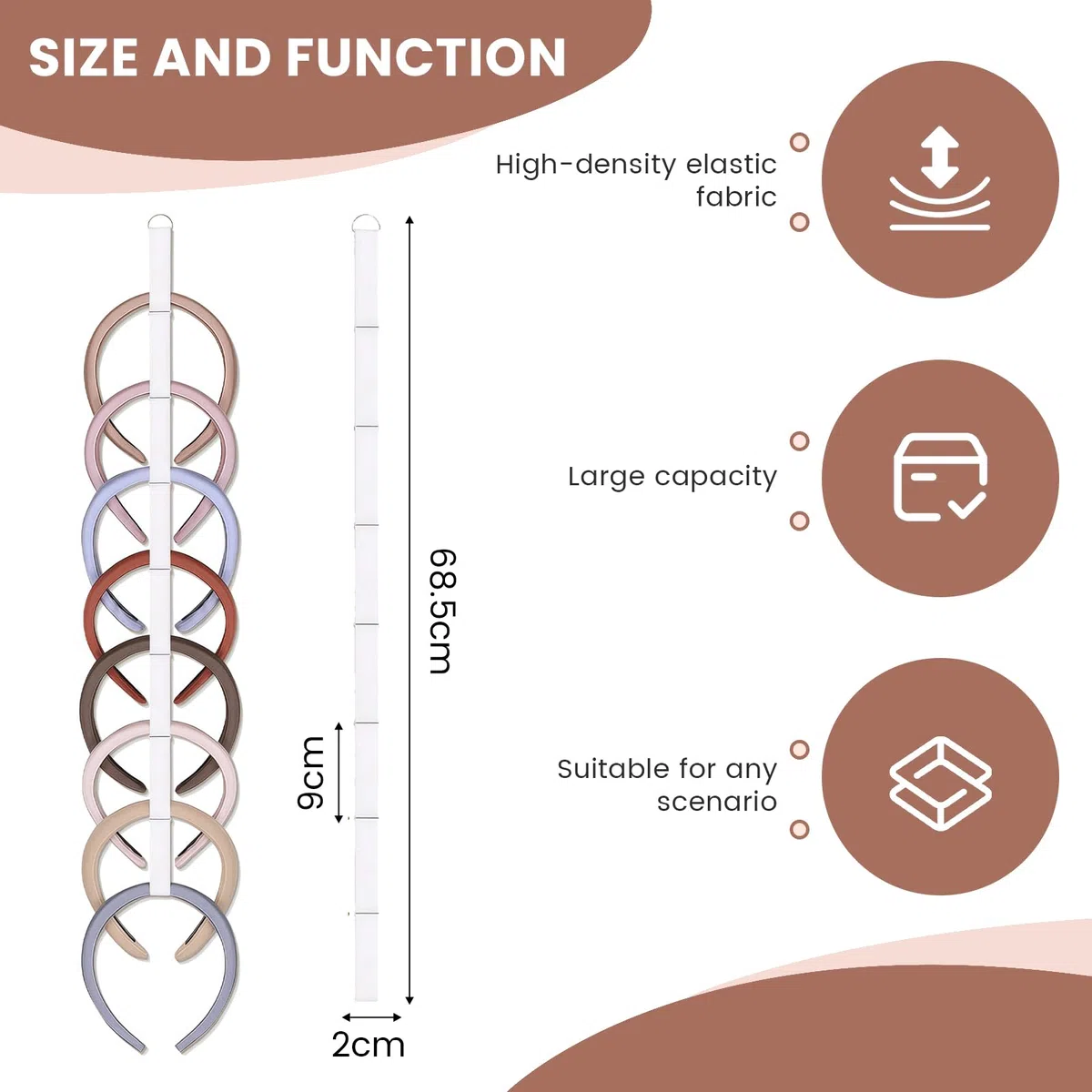 3 Pezzi Organizer per Fasce per Capelli per Ragazze, Esposizione Fermagli Elastici per Capelli, Organizer Bianco per Accessori per Capelli per Decorazione Camera da Letto e dormitorio