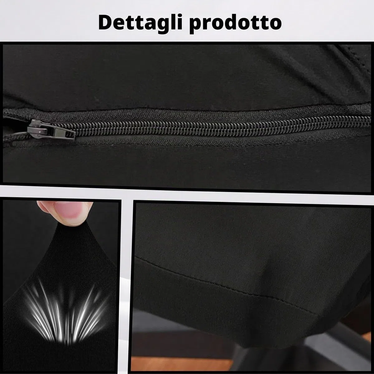 Set di 4 fodere elastiche lavabili per sedia da gaming per sedia da gioco, sedia girevole, schienale e braccioli