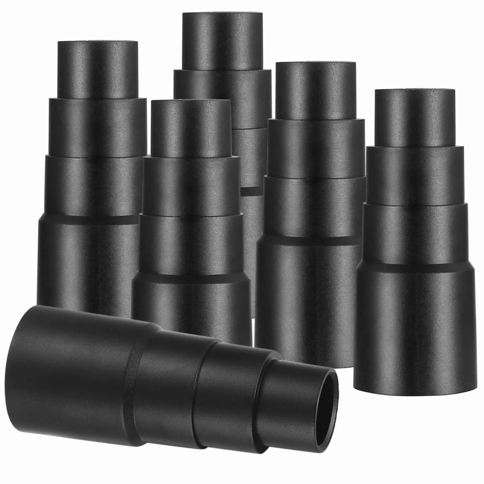 Polivinilcloruro (PVC) 6 Pezzi Adattatore per Aspirapolvere, Aspirapolvere Tubo Adattatore Tubo Aspirazione Aspiratori Adattatore Tubo Connettore Accessori, Nero
