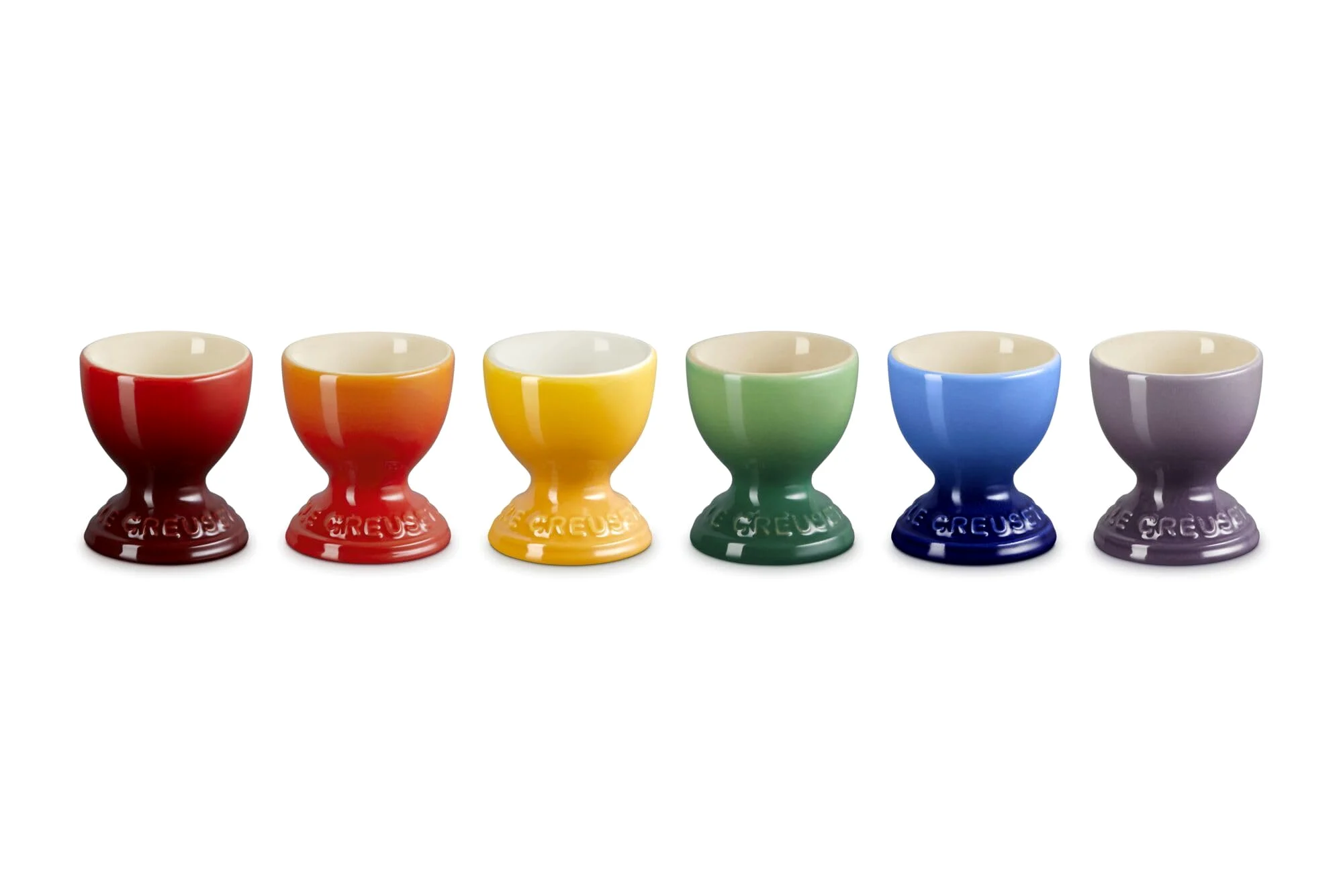 Le Creuset Set di 6 portauova in gres Rainbow